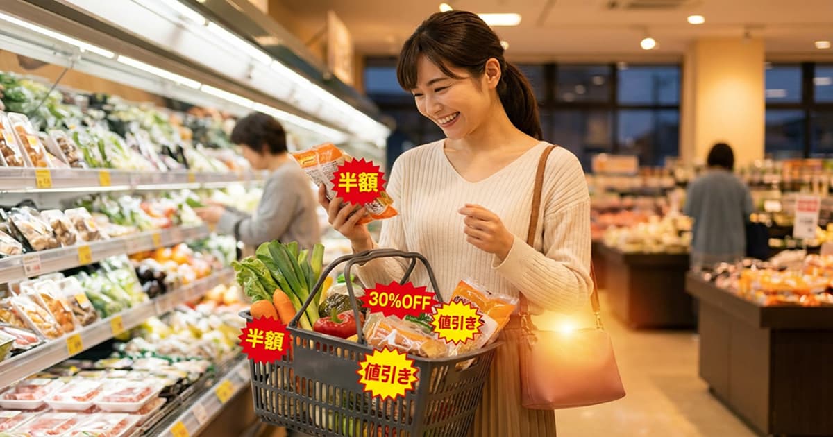 心とお財布にちょっとした余裕を。スーパーの「値引きシール」を味方につける賢いお買い物術