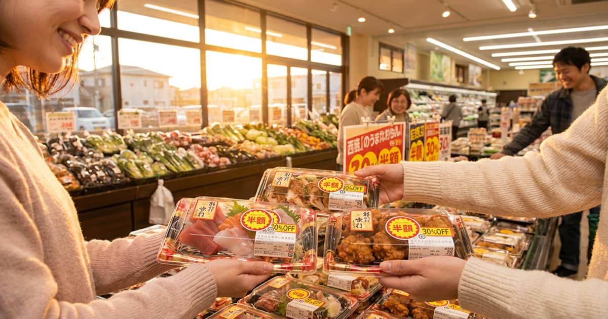 夕方のスーパーで出会う「値引きシール」の魔法。知っておきたい小さなしあわせの法則