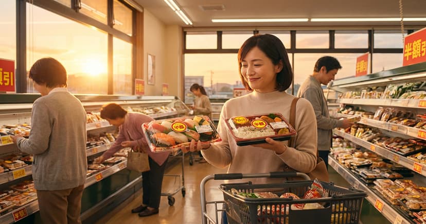 夕暮れ時の小さなしあわせ。スーパーの値引きシールは何時？賢くお買い物するコツ